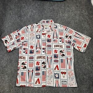 Reyn Spooner‎ Arizona Diamondbacks Shirt Mens XL Red White Blue MLB Baseball